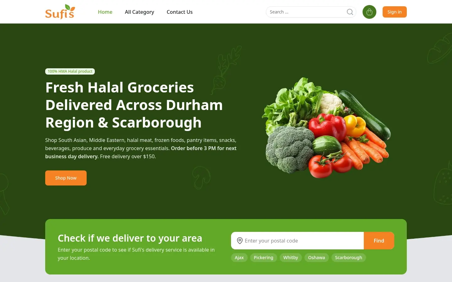 Home page of Sufi's Market
